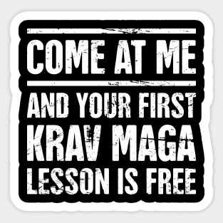 Funny Krav Maga Martial Arts Quote Sticker